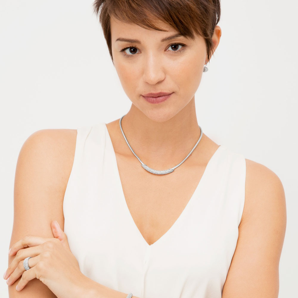 ⁦قلادة الماس الكبيرة المستديرة⁩ - الصورة ⁦2⁩